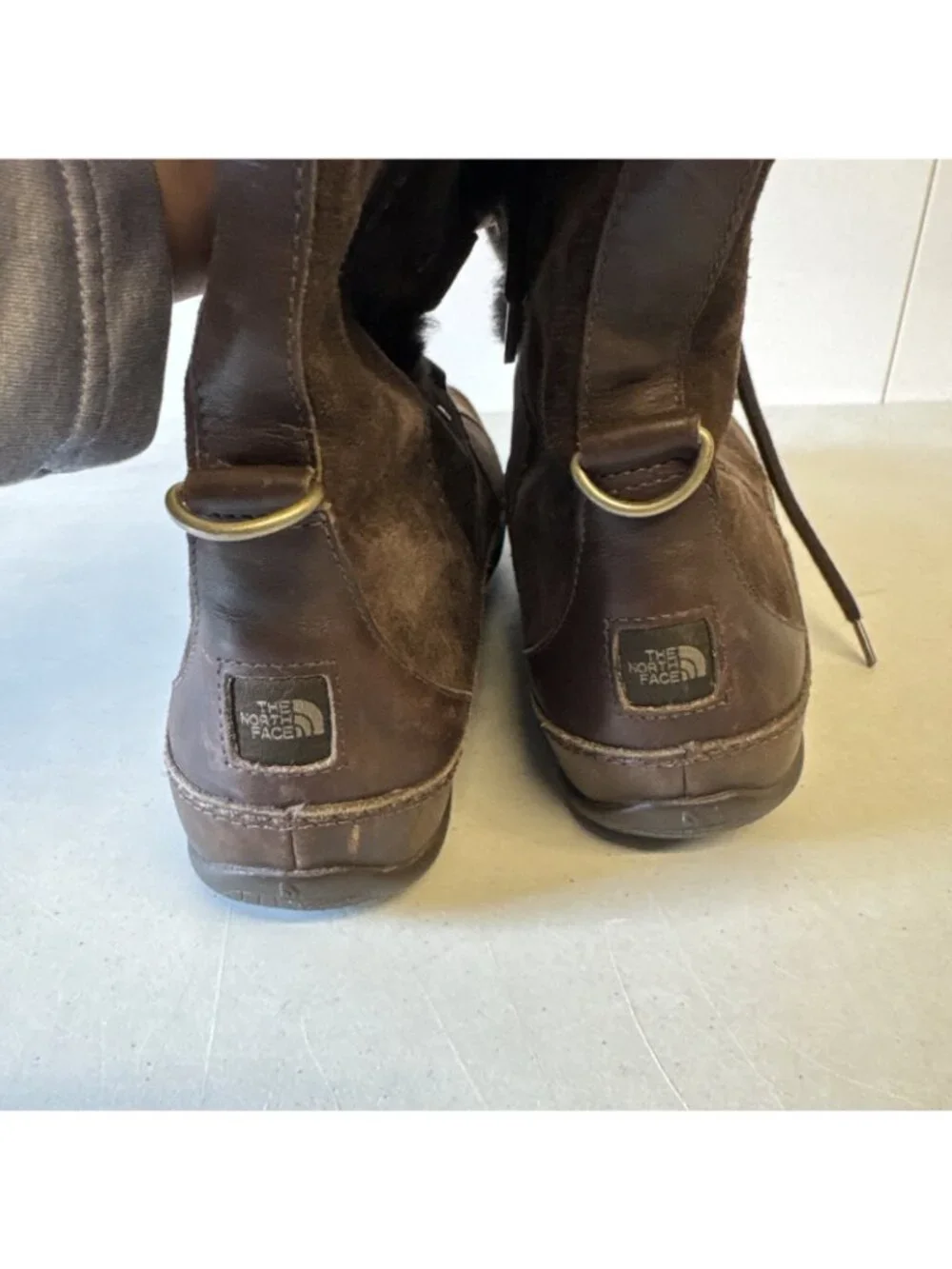 The North‎ Face Winter Boots Womens 8 Brown Appu Abby III Primaloft Laced Up